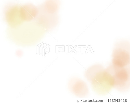 柔和的水彩質感，帶有淡橙色和黃色調。 138543418