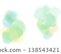 淺綠色和淺藍色柔和的水彩質感。 138543421