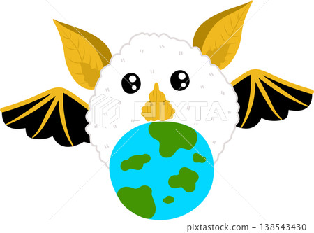 Cute Honduran Bat Holding Earth Cute Honduran Bat Holding Earth 138543430