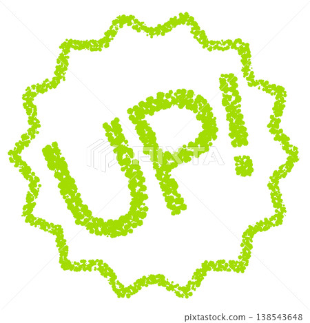 Crayon-style hand-drawn stamp-like lettering - UP! Crayon-style hand-drawn stamp-like lettering - UP! 138543648