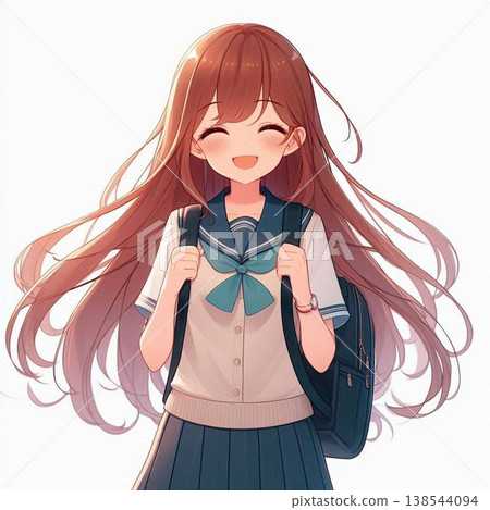 A cute girl with a cheerful smile A cute girl with a cheerful smile 138544094