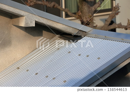 Corrugated roof image Corrugated roof image 138544613