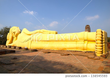 Reclining Buddha at Wat Lokayasutharam in Ayutthaya, Thailand (Part 2) Reclining Buddha at Wat Lokayasutharam in Ayutthaya, Thailand (Part 2) 138545593