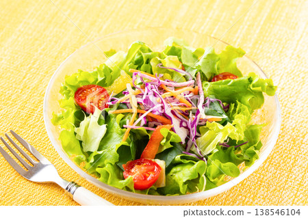 vegetable salad on the table vegetable salad on the table 138546104