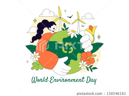 World Environment Day Vector Illustration Featuring Green Trees And Forest Plants For Saving Planet Earth Background Design World Environment Day Vector Illustration Featuring Green Trees And Forest Plants For Saving Planet Earth Background Design 138546181