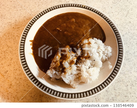 Curry and rice  138546409