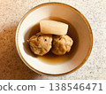 Simmered tofu fritters and daikon radish 138546471