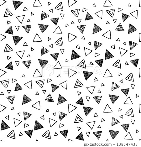 Graffiti-style triangle seamless pattern Graffiti-style triangle seamless pattern 138547435