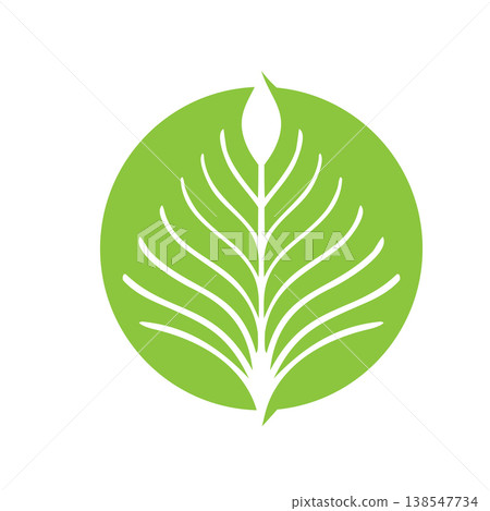 Sustainable Green Leaf Logo Concept 138547734
