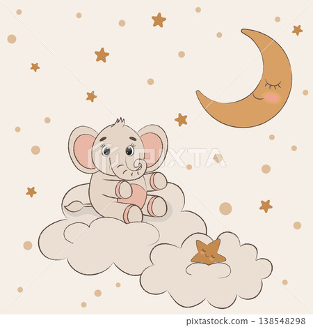 Boho Baby Nursery Set Cute Animals, Moon, Clouds, Seamless Patterns, Neutral Colors Boho Baby Nursery Set Cute Animals, Moon, Clouds, Seamless Patterns, Neutral Colors 138548298