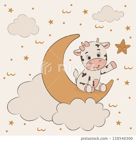 Boho Baby Nursery Set Cute Animals, Moon, Clouds, Seamless Patterns, Neutral Colors Boho Baby Nursery Set Cute Animals, Moon, Clouds, Seamless Patterns, Neutral Colors 138548300