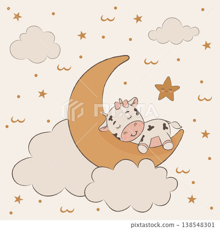 Boho Baby Nursery Set Cute Animals, Moon, Clouds, Seamless Patterns, Neutral Colors Boho Baby Nursery Set Cute Animals, Moon, Clouds, Seamless Patterns, Neutral Colors 138548301