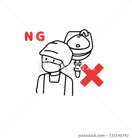 Insufficient handwashing: Things to avoid (Illustration) for preventing food poisoning Insufficient handwashing: Things to avoid (Illustration) for preventing food poisoning 138548742