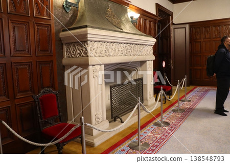 前田宅邸西式建築中的壁爐架 138548793