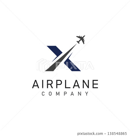 airplane with letter logo and symbol .travel logo vector illustration airplane with letter logo and symbol .travel logo vector illustration 138548865