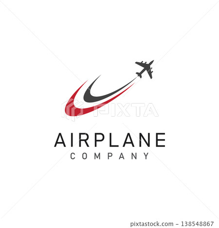 airplane with letter logo and symbol .travel logo vector illustration airplane with letter logo and symbol .travel logo vector illustration 138548867