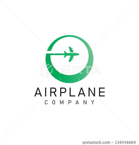 airplane with letter logo and symbol .travel logo vector illustration airplane with letter logo and symbol .travel logo vector illustration 138548869