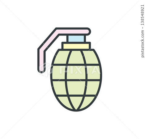 Grenade icon vector design templates Grenade icon vector design templates 138548921