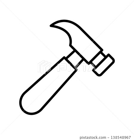 Hammer icon vector design templates simple and modern concept 138548967