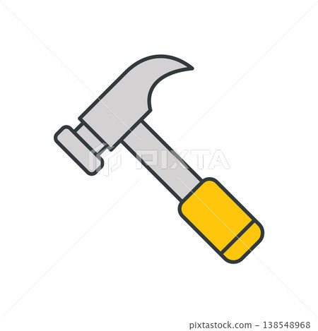 Hammer icon vector design templates simple and modern concept Hammer icon vector design templates simple and modern concept 138548968
