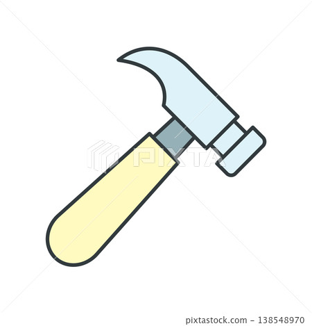Hammer icon vector design templates simple and modern concept Hammer icon vector design templates simple and modern concept 138548970