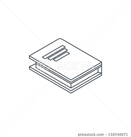 Isometric Book icon vector element, design templates simple Isometric Book icon vector element, design templates simple 138548971