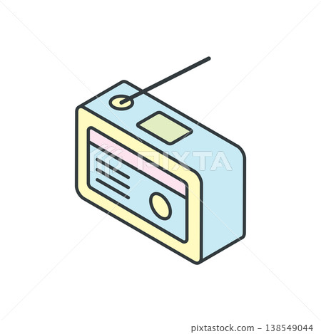 Isometric Radio icon vector design element templates simple and modern Isometric Radio icon vector design element templates simple and modern 138549044