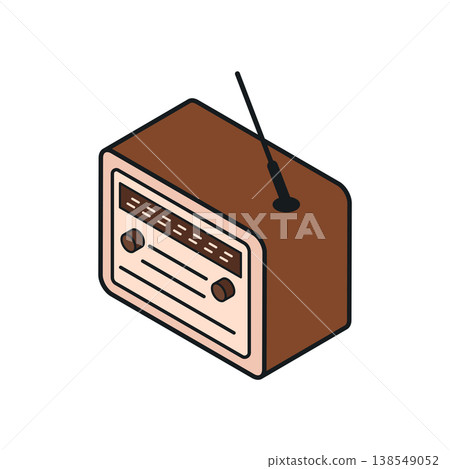 Isometric Radio icon vector design element templates simple and modern Isometric Radio icon vector design element templates simple and modern 138549052
