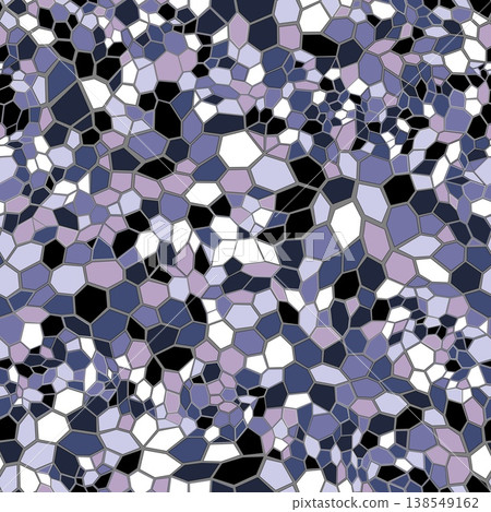 A seamless pattern of light purple shapes as low poly geometric background 138549162