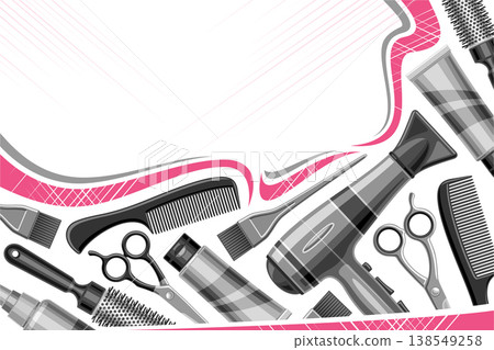 Vector layout for Hair Salon Vector layout for Hair Salon 138549258