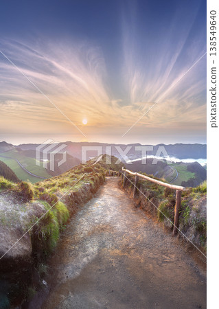 Sao Miguel Island and lake Ponta Delgada, Azores 138549640