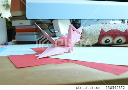 Pink Paper Crane Pink Paper Crane 138549852