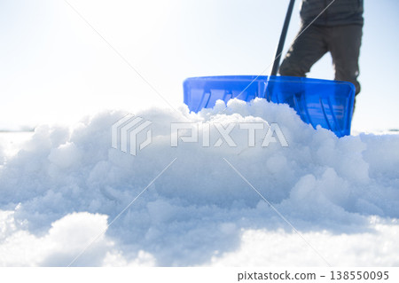 A man who removes snow A man who removes snow 138550095