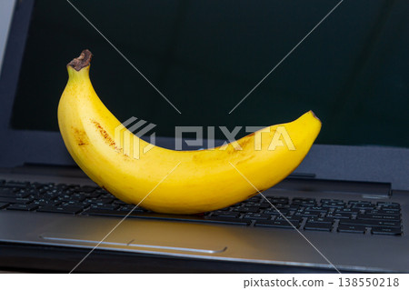 Banana as a healthy office snack supporting energy focus productivity and balanced workplace routine Banana as a healthy office snack supporting energy focus productivity and balanced workplace routine 138550218