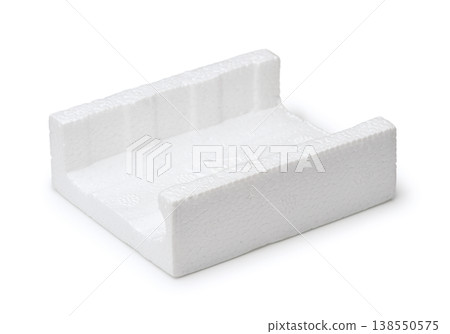 Piece of expanded polystyrene foam profile 138550575