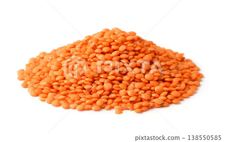 Heap of red lentils Heap of red lentils 138550585