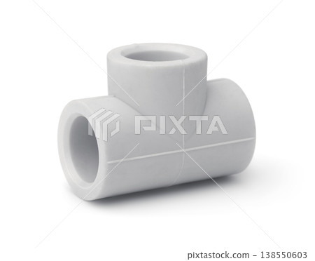 Gray plastic tee fitting 138550603