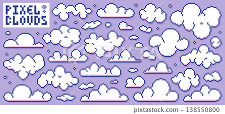 Pixel art cloud. Pixel art cloud. 138550800