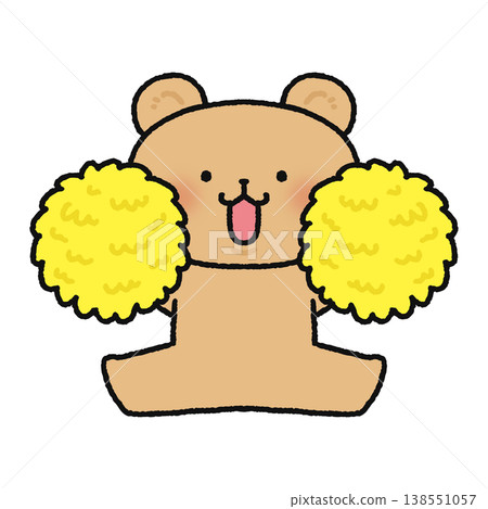 A cute bear that cheers you on A cute bear that cheers you on 138551057
