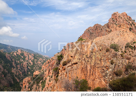 Coastal landscape of Calanques de Piana, Corsica, France Coastal landscape of Calanques de Piana, Corsica, France 138551171