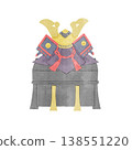 Illustration of armor and helmet 138551220