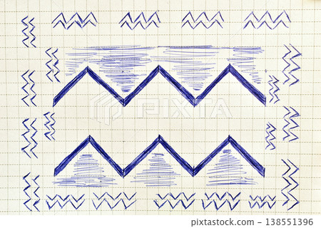 Zodiac sign drawn with a fountain pen. Zodiac sign drawn with a fountain pen. 138551396