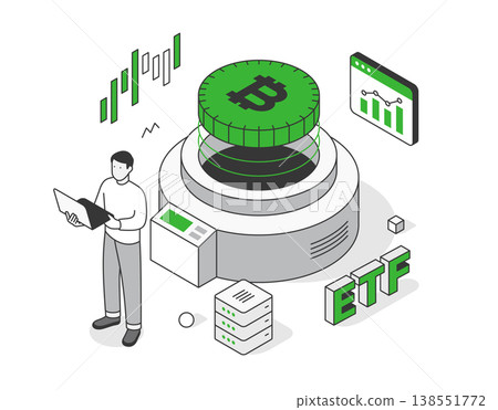 加密貨幣,等距 加密貨幣,等距 138551772