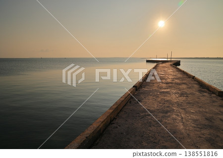 Wadong Fishing Port, Sunset, Baisha, Penghu, Taiwan 138551816