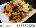Oyster crisps, a delicacy and snack 138551850