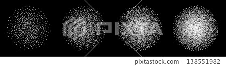 Halftone circle dot pattern, round y2k gradient Halftone circle dot pattern, round y2k gradient 138551982
