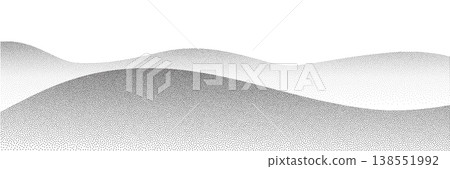 Dot mountain pattern, grain landscape abstract pattern Dot mountain pattern, grain landscape abstract pattern 138551992