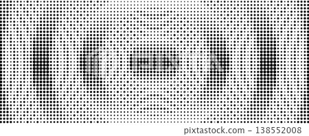 Radial dot halftone pattern. Gradient concentric ripple background, circular grid texture 138552008