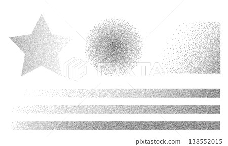 Noise grain gradient background, dot pattern spray effect set Noise grain gradient background, dot pattern spray effect set 138552015
