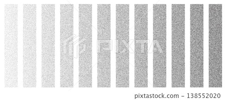 Noise grain gradient background, dot pattern spray effect set 138552020